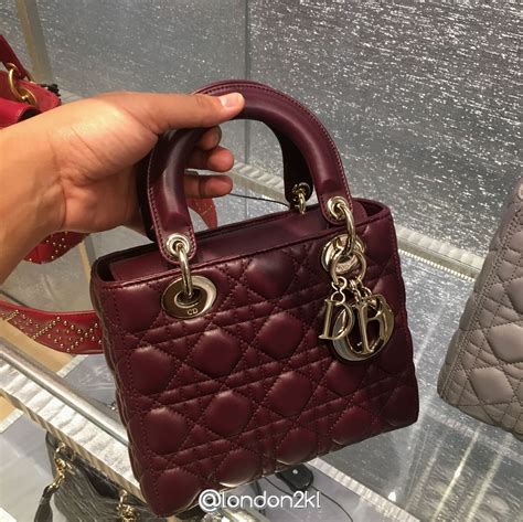 burgandy my lady dior|Lady Dior burgundy micro bag.